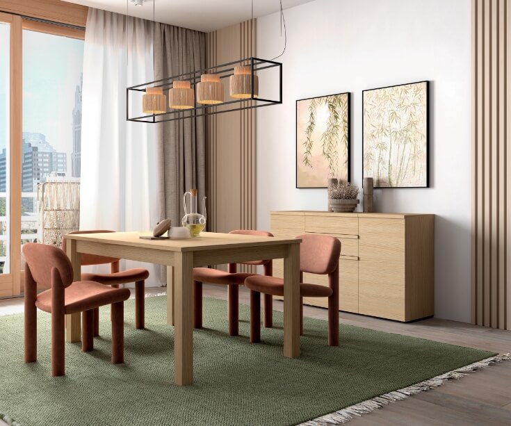 Mesa comedor rectangular extensible DANIELA
